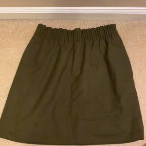 Olive green skirt
